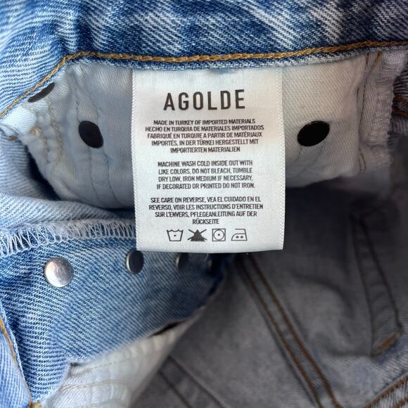 AGOLDE Parker Vintage Cut Off Denim Shorts - Rapture - Size 22 - Picture 5 of 6